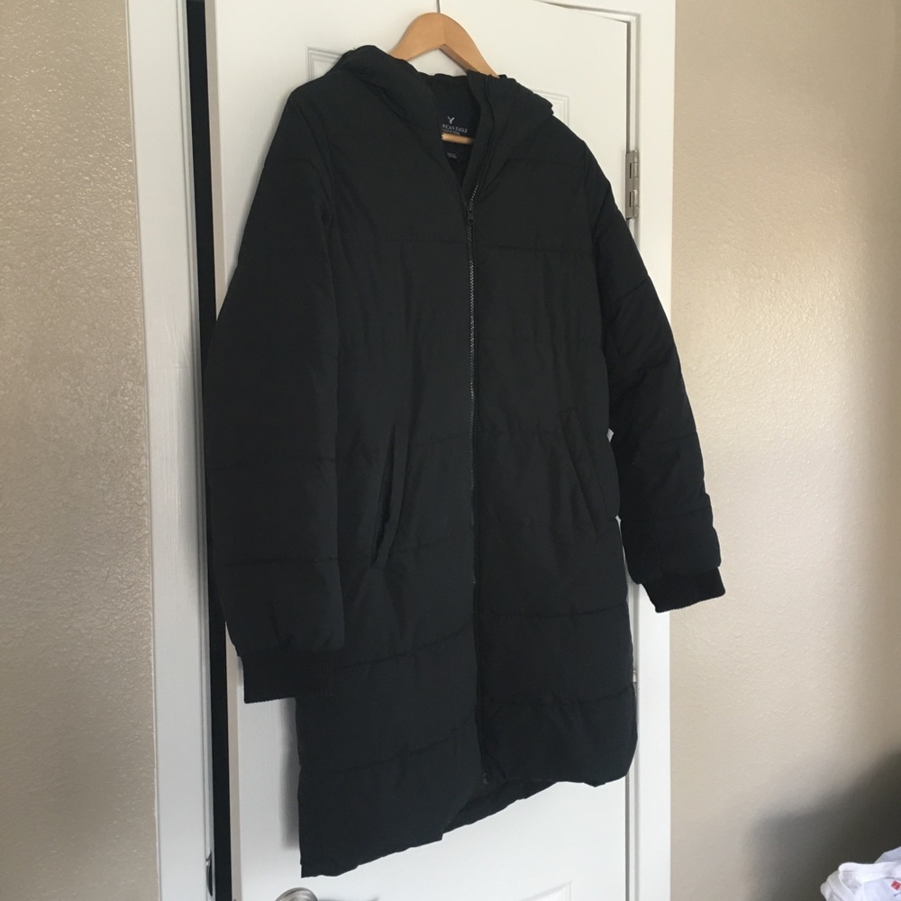 AE Black Puffer Coat